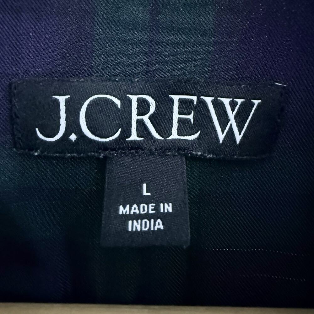 J.Crew Drapey button-up shirt in Black Watch tartan Size L VV4934 HO24 - Picture 6 of 7